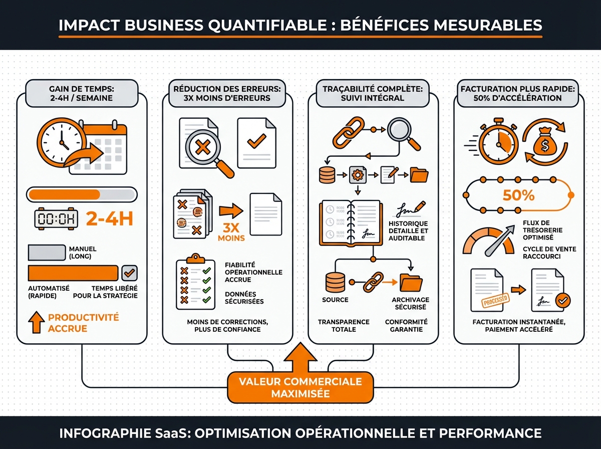 Cas concrets automatisation TPE PME en Bourgogne-Franche-Comté - exemples artisan, bureau d'études et négociant